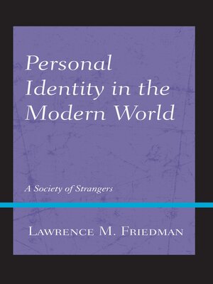cover image of Personal Identity in the Modern World